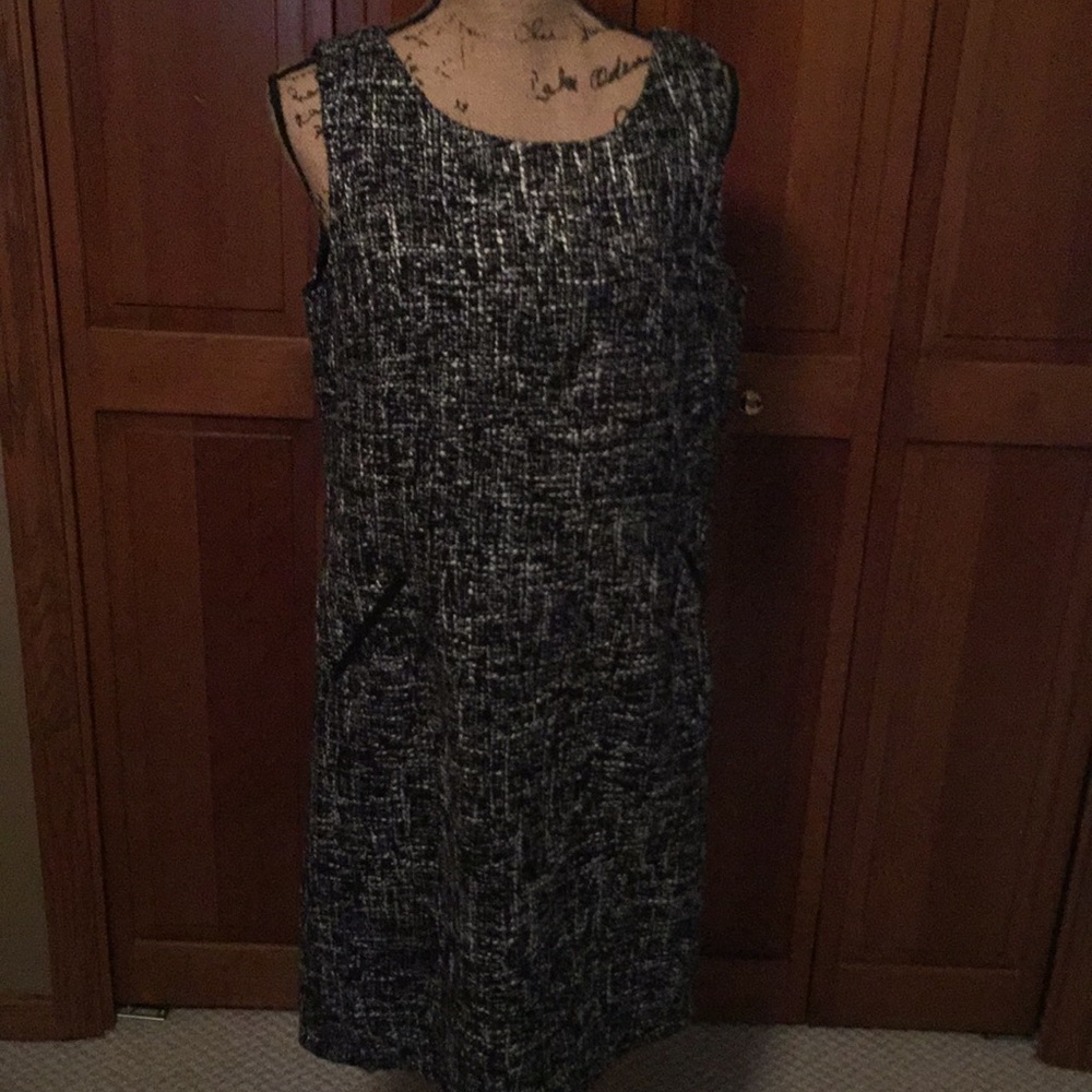 Black tweed dress